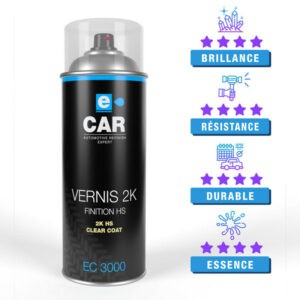 Vernis brillant 2K en aérosol ECAR EC3000