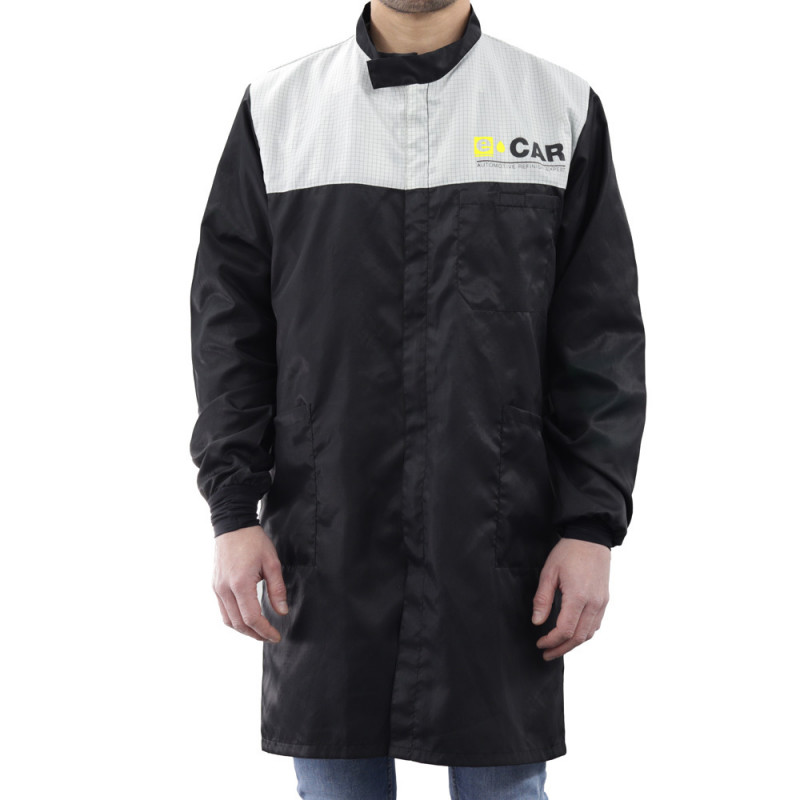 Combinaison antistatique de peinture ECAR à carreaux ECAR EPS400 Blouse antistatique de peinture ECAR EPS400 de face