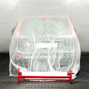 Recouvrement d'une voiture avec le support film masquage EQ620