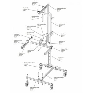 Les pièces du support carrosserie portes & pare-chocs ECAR EQ640