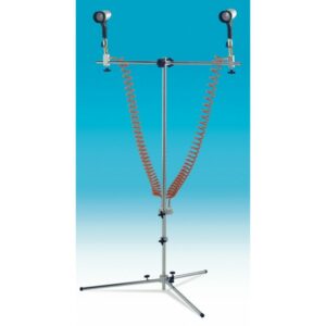 Image du support double pour pistolet venturi ECAR EQ740 sur fond bleu