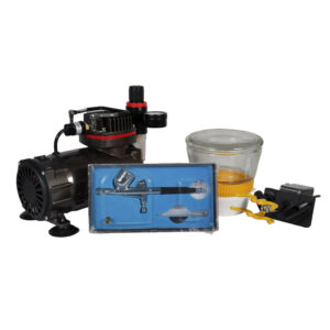 Kit Mini compresseur + Aérographe Ecar AB130 + accessoires ECAR AK-100