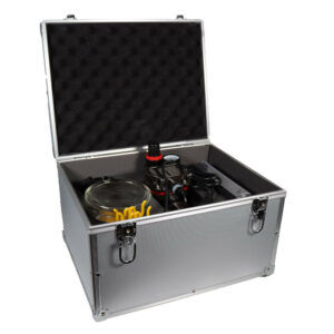 Mallette aluminium du kit mini compresseur + Aérographe Ecar AB130 + accessoires ECAR AK-100