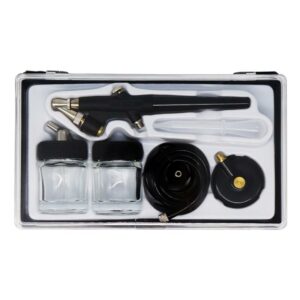 Aérographe ECAR AB-138 simple action par aspiration dans son coffret