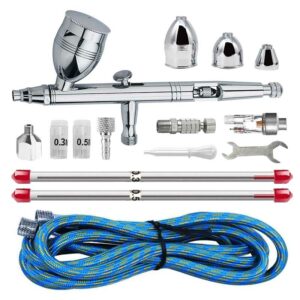 Kit aérographe ECAR AB-183K double action complet avec ses accessoires